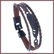 Christmas Tree A Pair Of Buckles Leather Bracelet Cowhide Bracelet