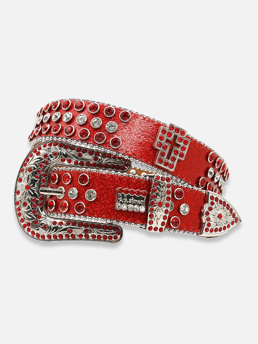 Cross Rhinestone Belt