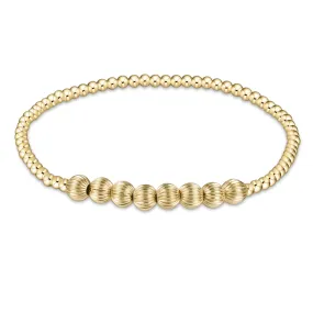 Dignity Beaded Bliss 2.5mm Bead Bracelet- 5mm Gold