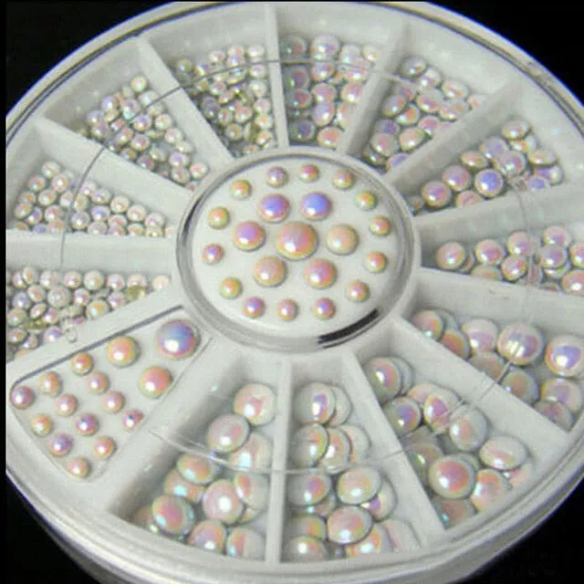 DIY Nail Art Wheel Tips Crystal Glitter Rhinestone 3D Nail Art Decoration Acrylic Diamond Drill