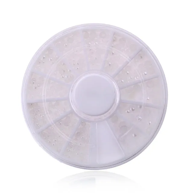 DIY Nail Art Wheel Tips Crystal Glitter Rhinestone 3D Nail Art Decoration Acrylic Diamond Drill