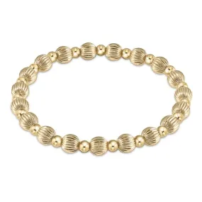 Enewton Dignity Grateful Pattern 6mm Gold Bead Bracelet