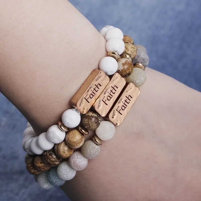 Explosion Bracelet Bracelet Natural Energy Volcano Active Faith Seven-pulse Yoga Colorful Bracelet Wholesale
