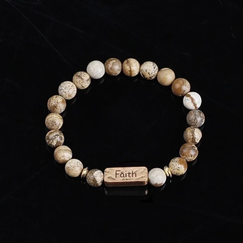 Explosion Bracelet Bracelet Natural Energy Volcano Active Faith Seven-pulse Yoga Colorful Bracelet Wholesale