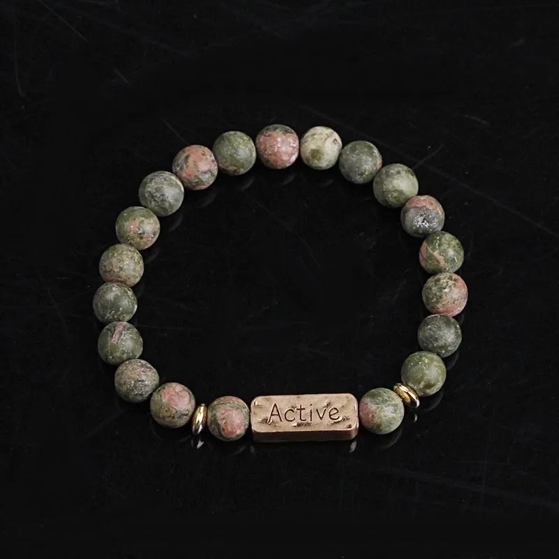 Explosion Bracelet Bracelet Natural Energy Volcano Active Faith Seven-pulse Yoga Colorful Bracelet Wholesale