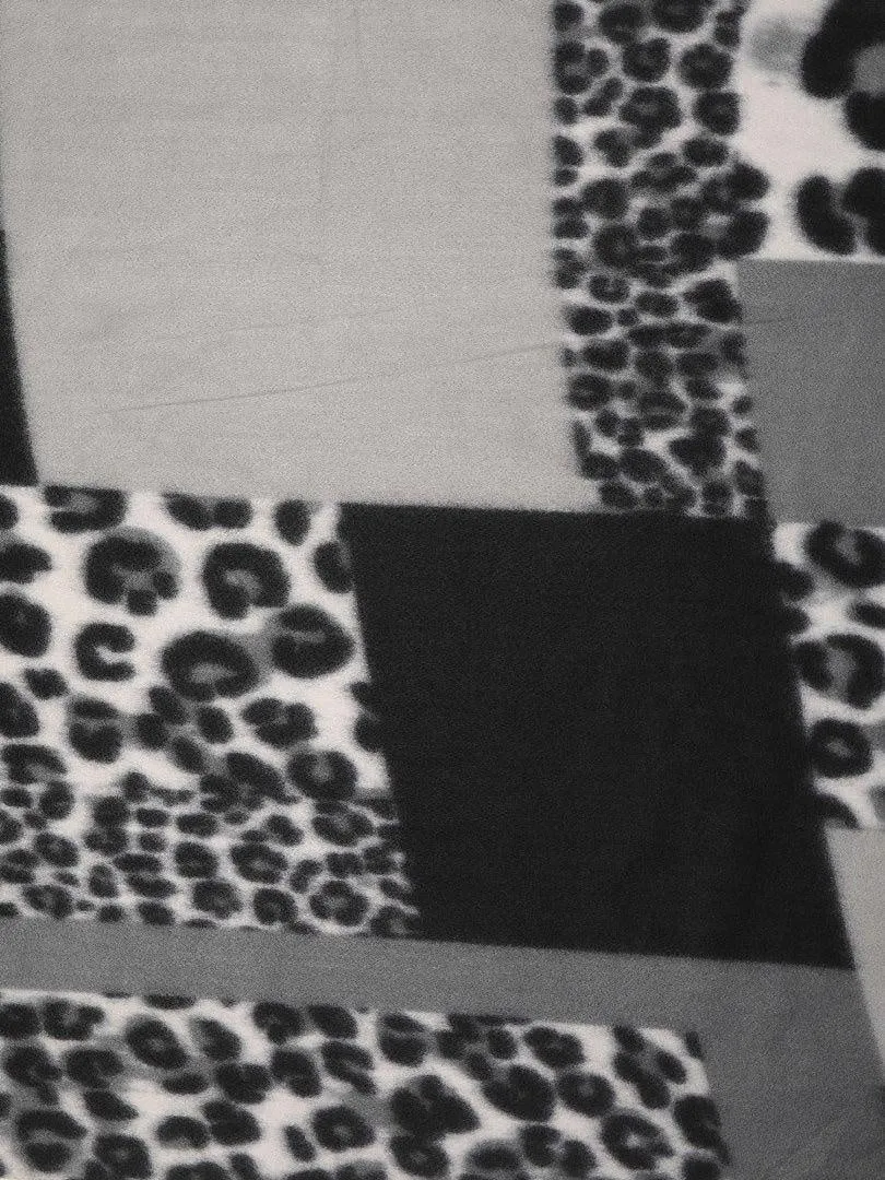 FabSeasons Grey Leopard Printed Acrylic Woolen Scarf For Women