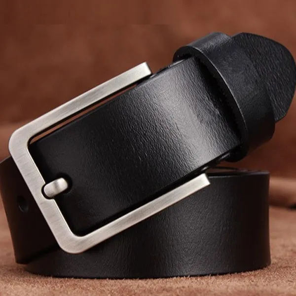 Fashion Black Genuine Leather Belt 時尚黑色牛皮皮帶 KCBELT1040