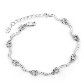 Fashion vintage cute female silver bracelet