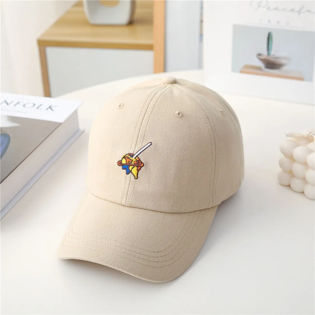 Fashion Women Cap Kpop Style Cartoon Embroidery Bright Baseball Cap For Women High Quality Female Streetwear Sports Hat