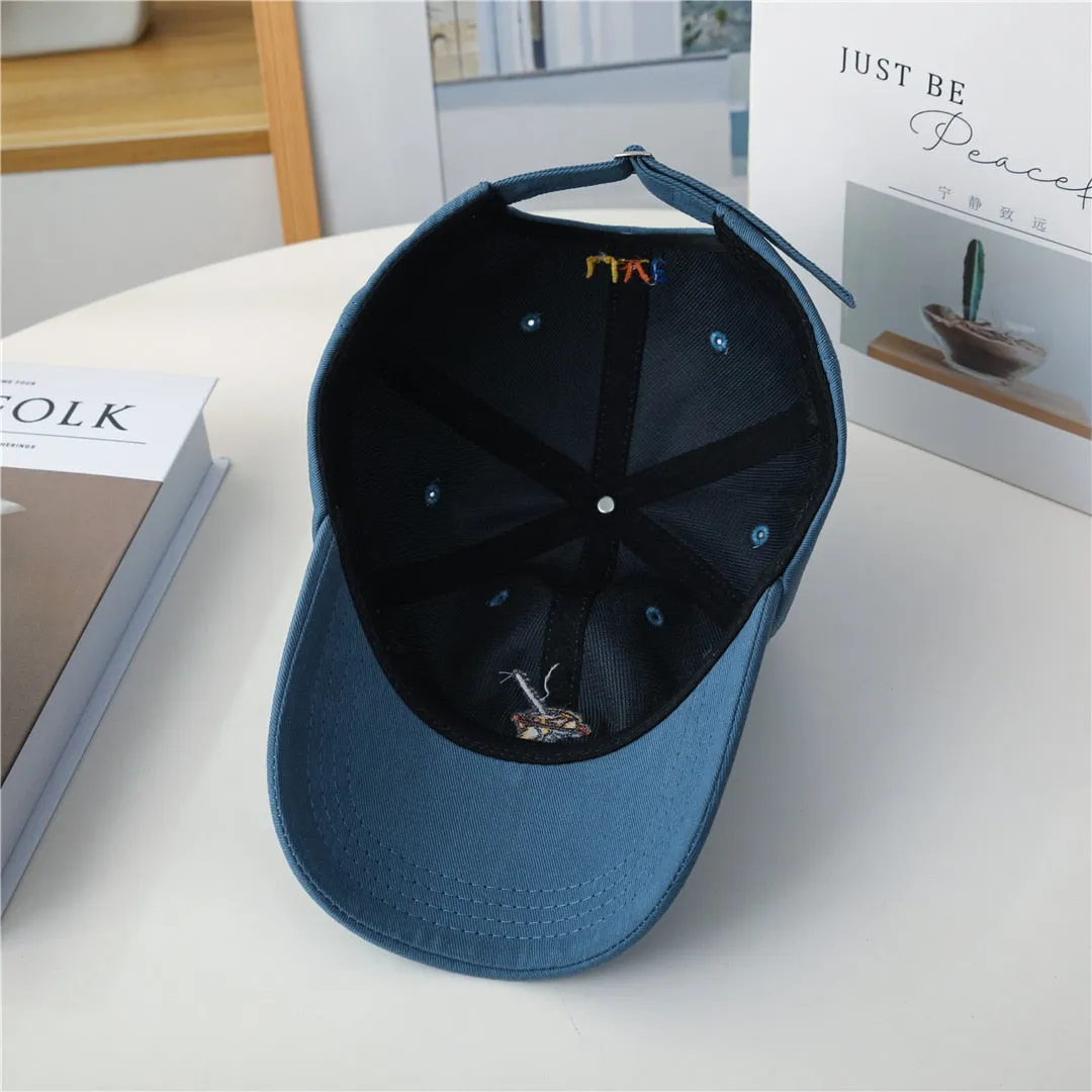 Fashion Women Cap Kpop Style Cartoon Embroidery Bright Baseball Cap For Women High Quality Female Streetwear Sports Hat