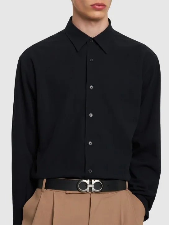Ferragamo   3.5cm Logo leather belt 
