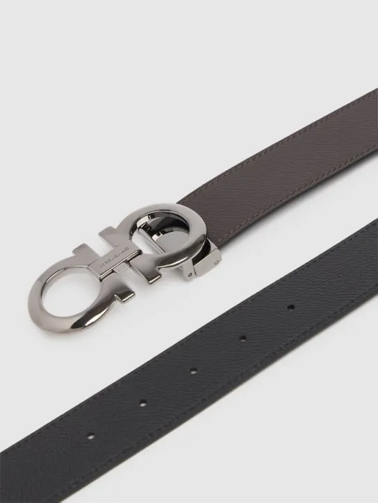 Ferragamo   3.5cm Logo leather belt 