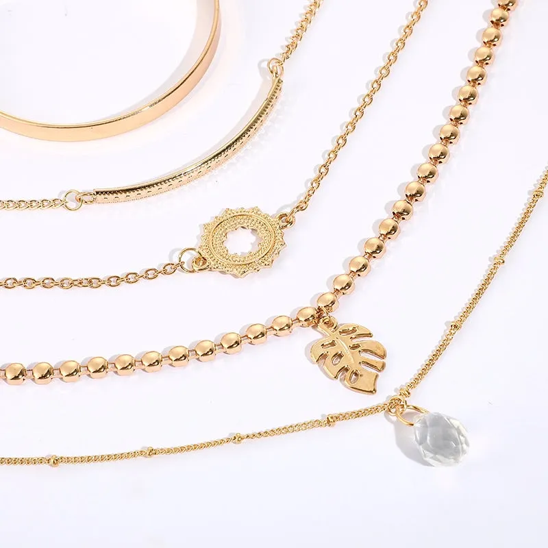 Five - piece bracelet set with diamond