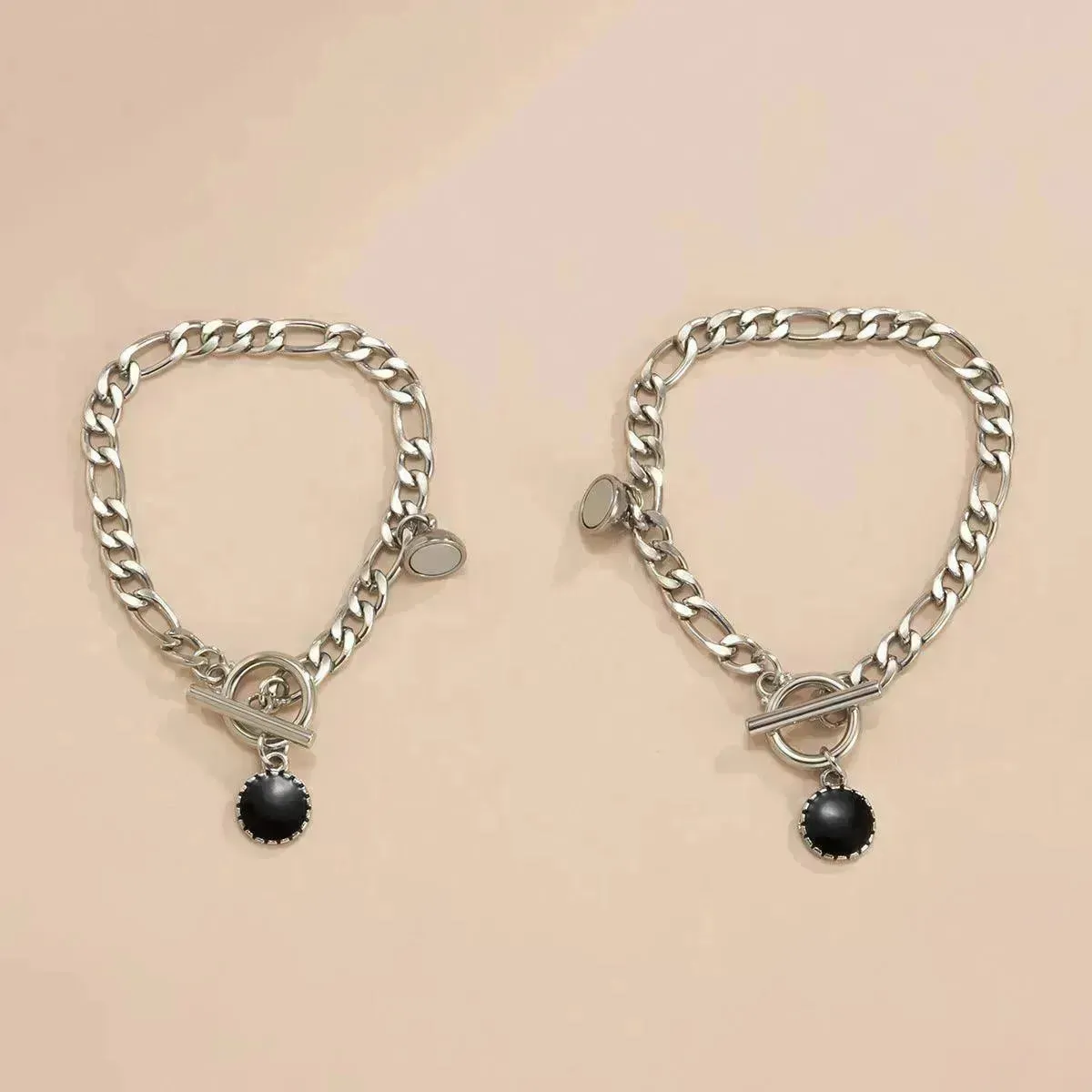 Geometric OT Buckle Metal Cool Hip-hop Bracelet
