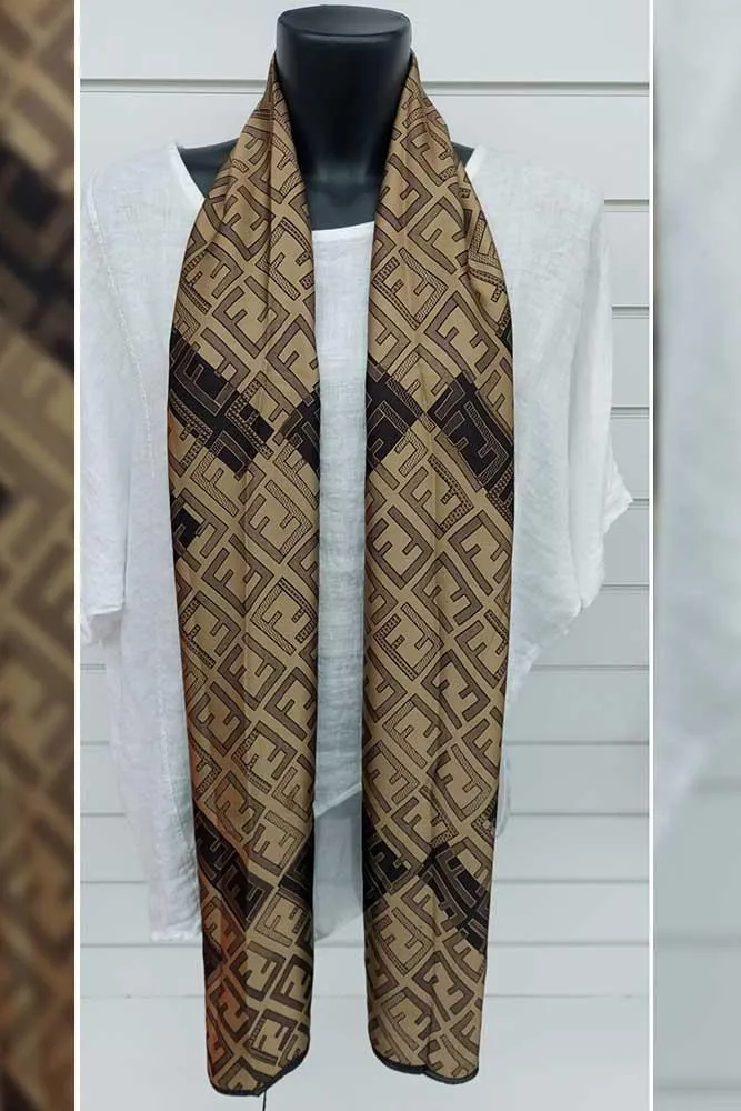 Geometric Print Scarf