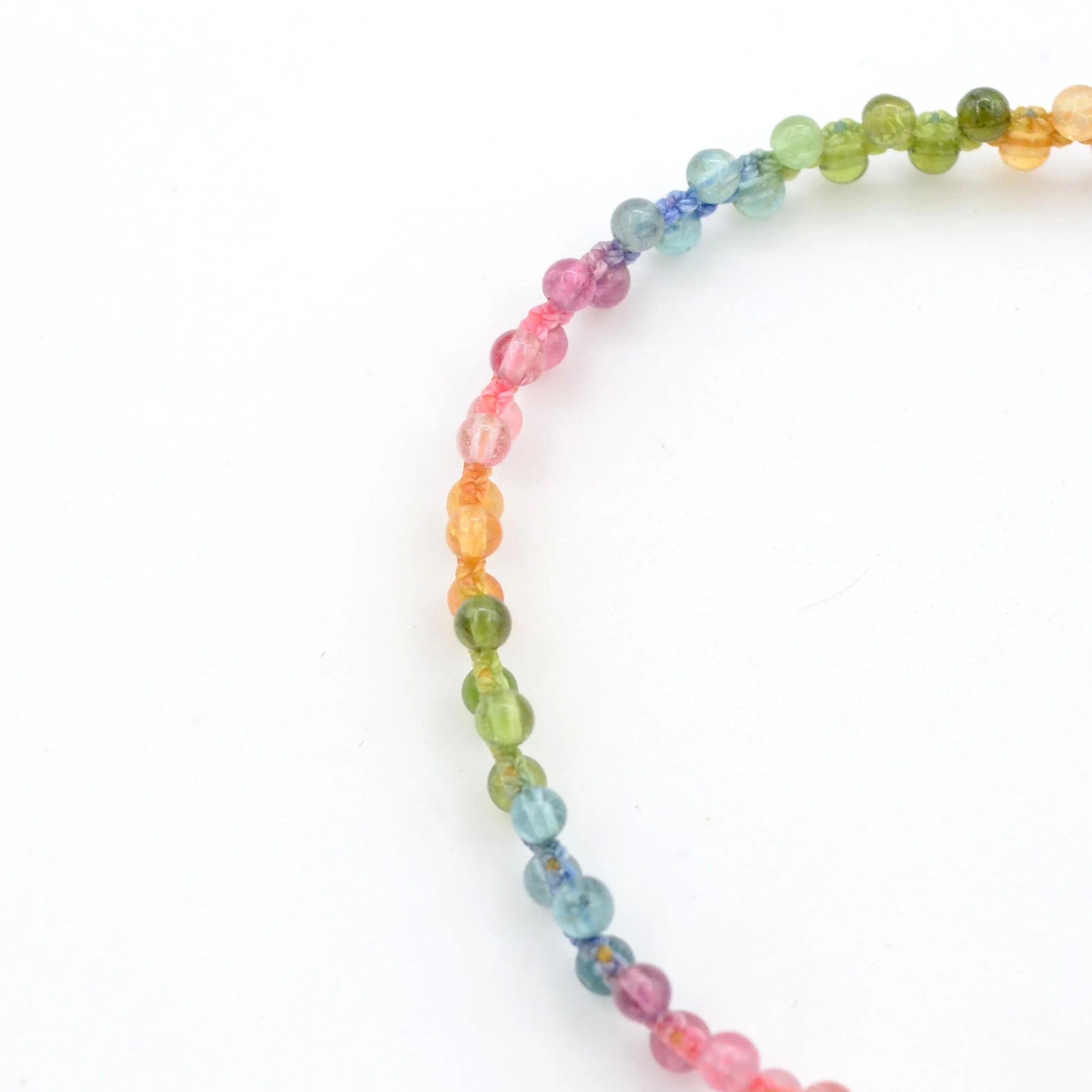 Hand Woven Sapphire Color Gradient Macaron Bracelet