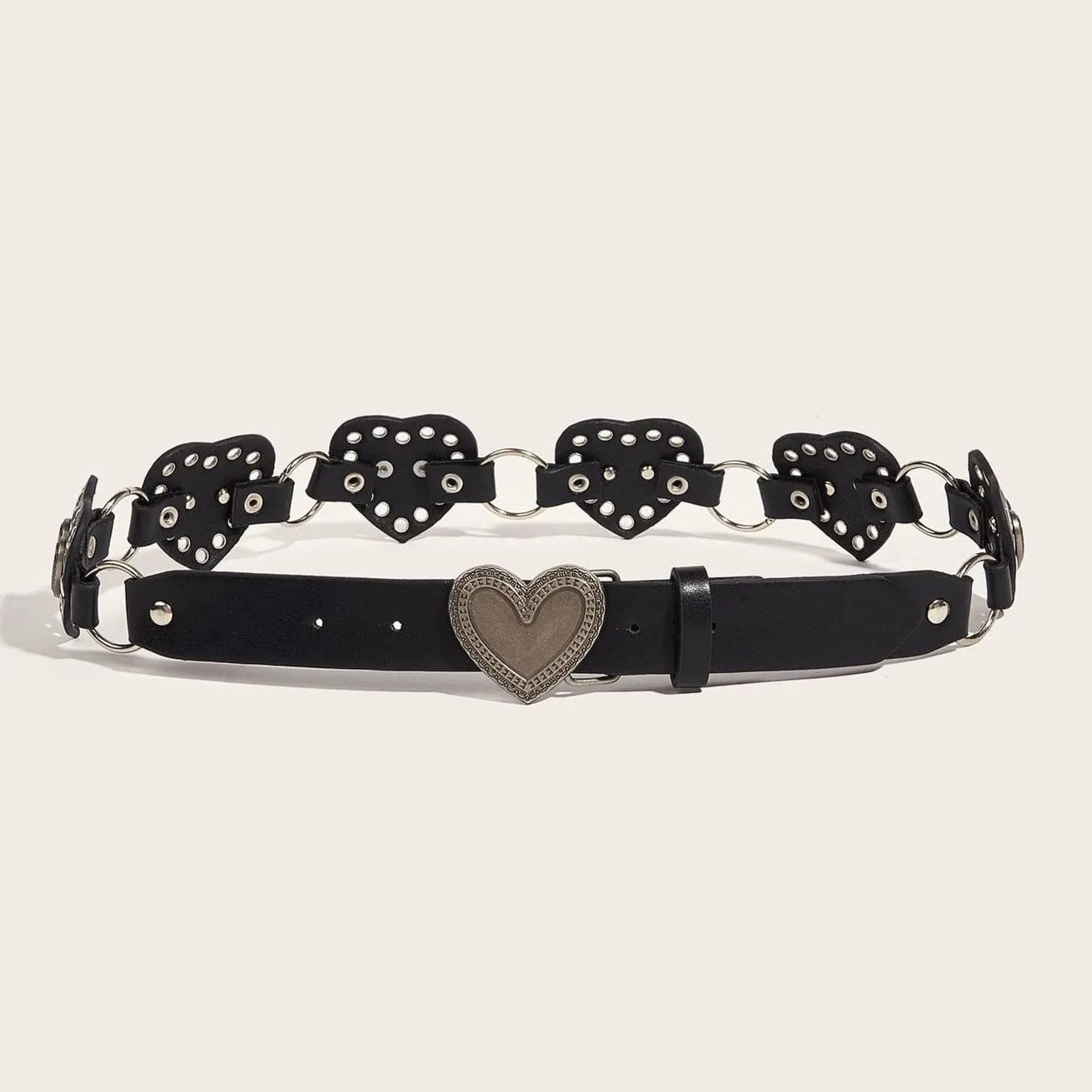 Heart o ring hollow out belt