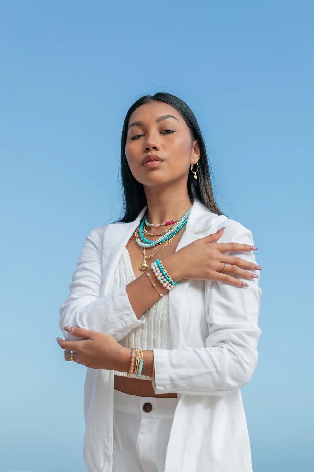 Heishi Turquoise Bracelet - Alepo'i