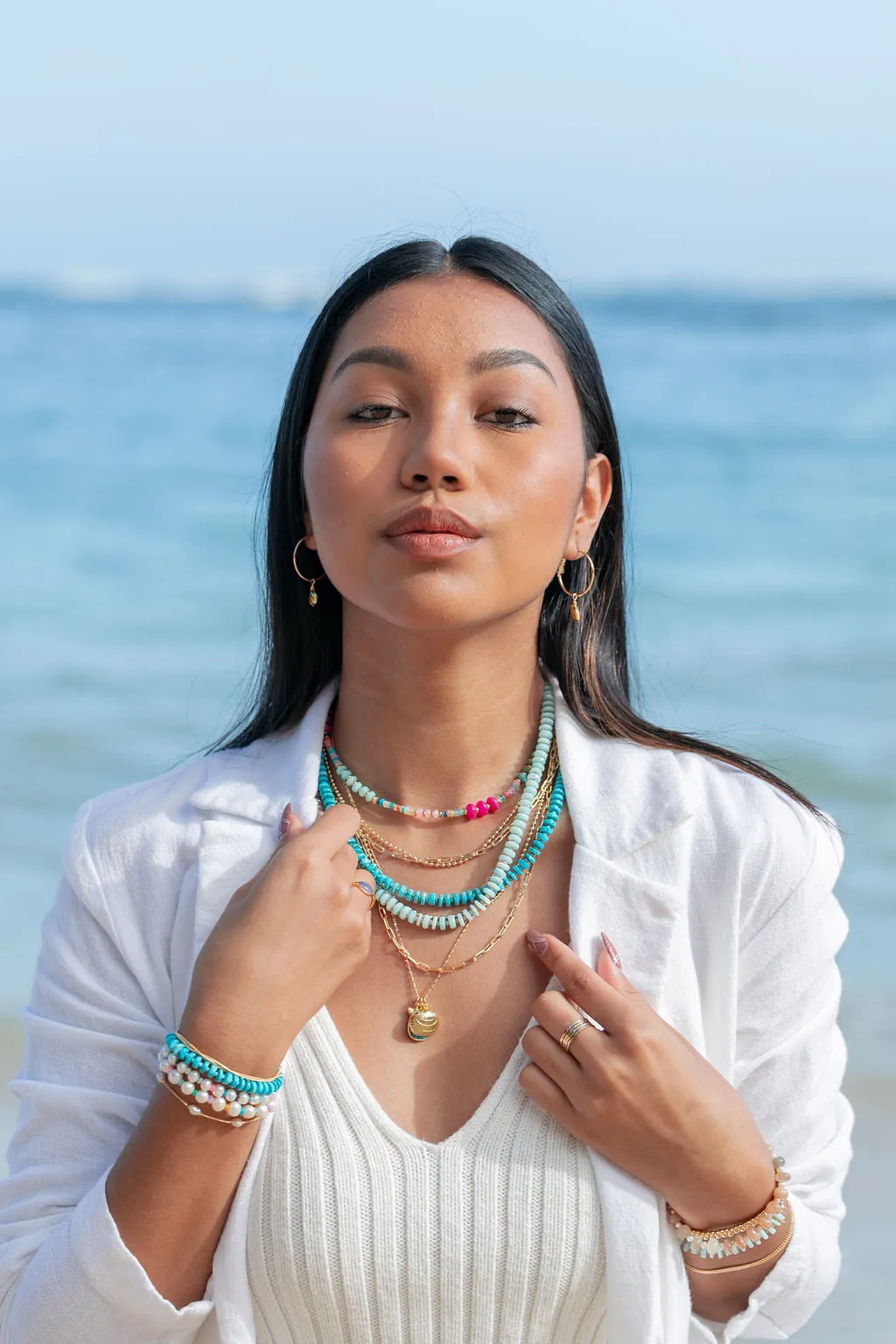 Heishi Turquoise Bracelet - Alepo'i