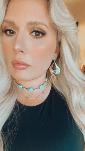High Shine Hand Stamped Earrings