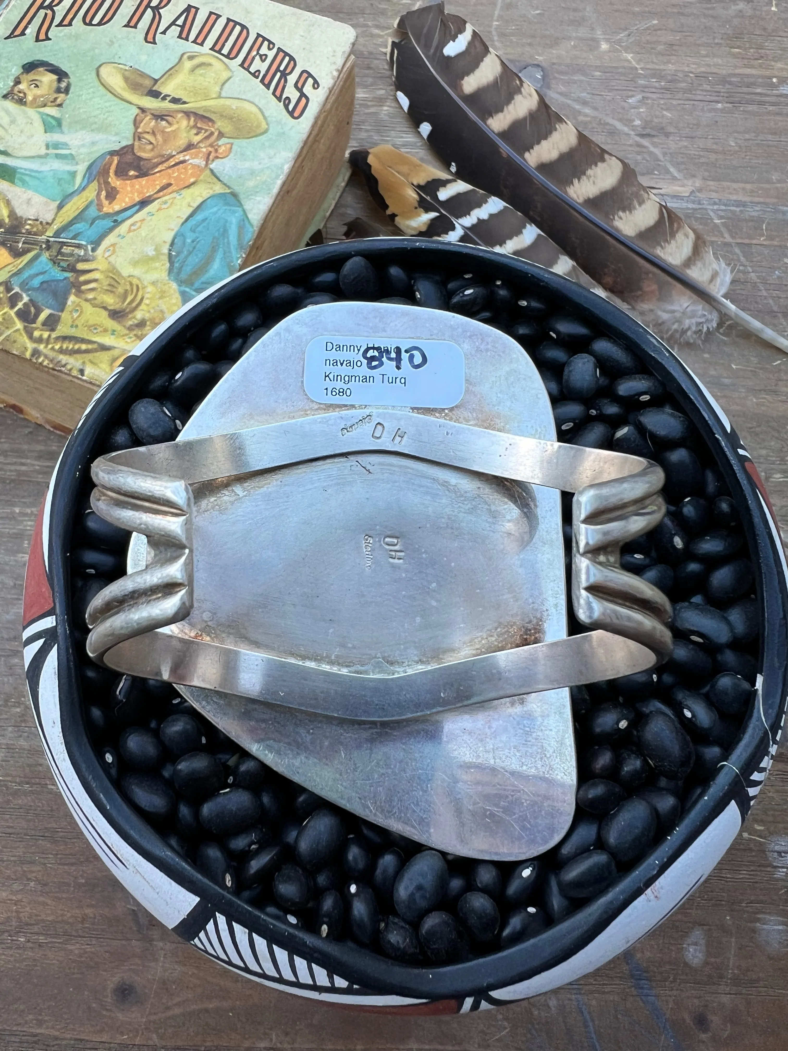 Huge blue Turquoise Slab Cuff