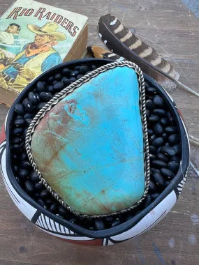 Huge blue Turquoise Slab Cuff