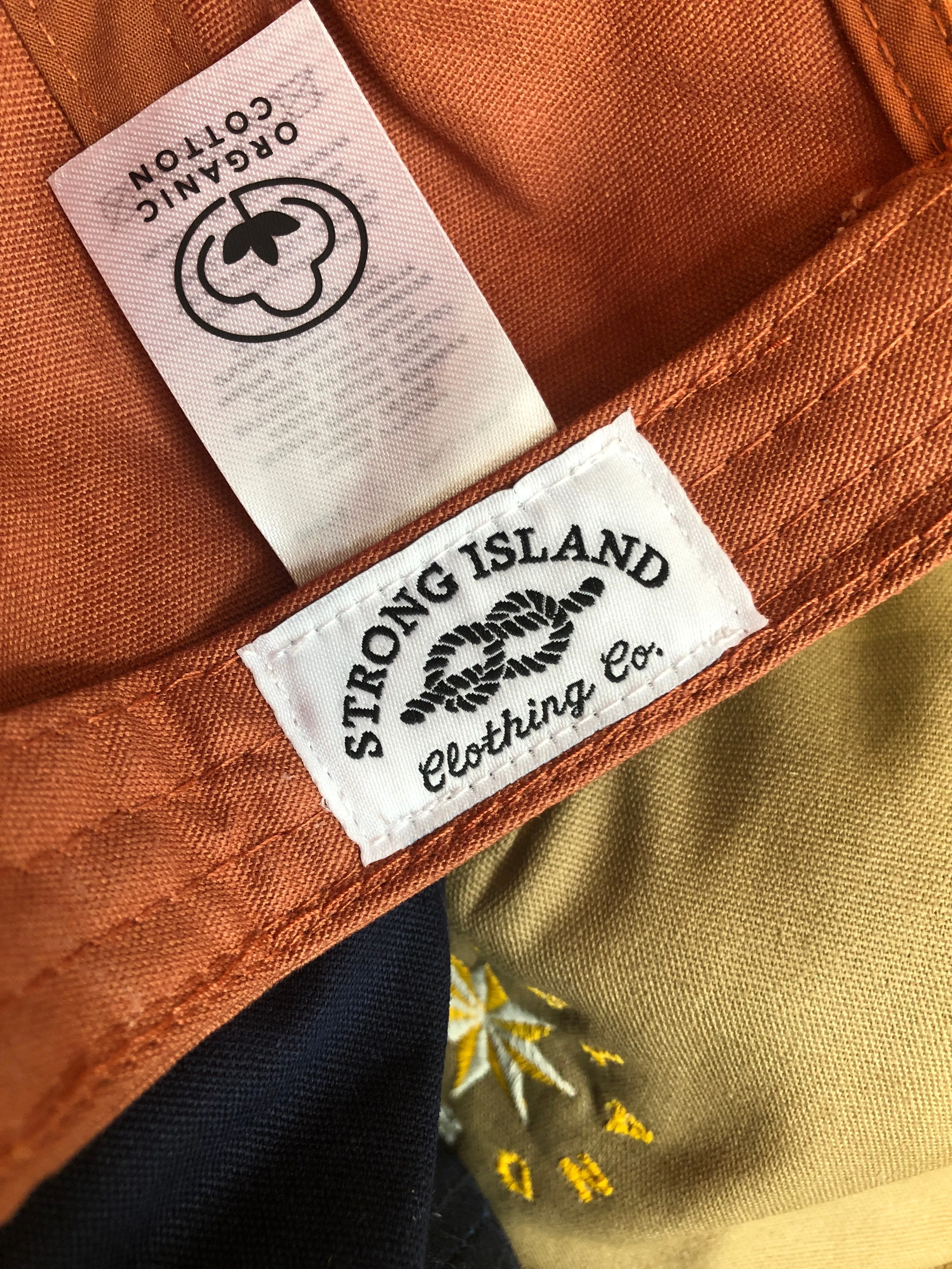 Island Star // 5 Panel Organic Cap - Olive Green