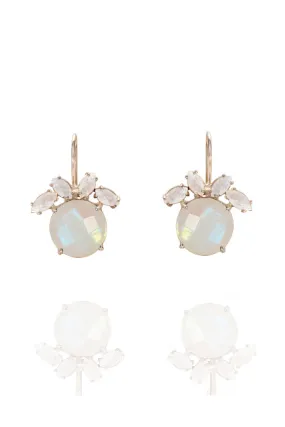Ivory Moonstone Drop Earrings