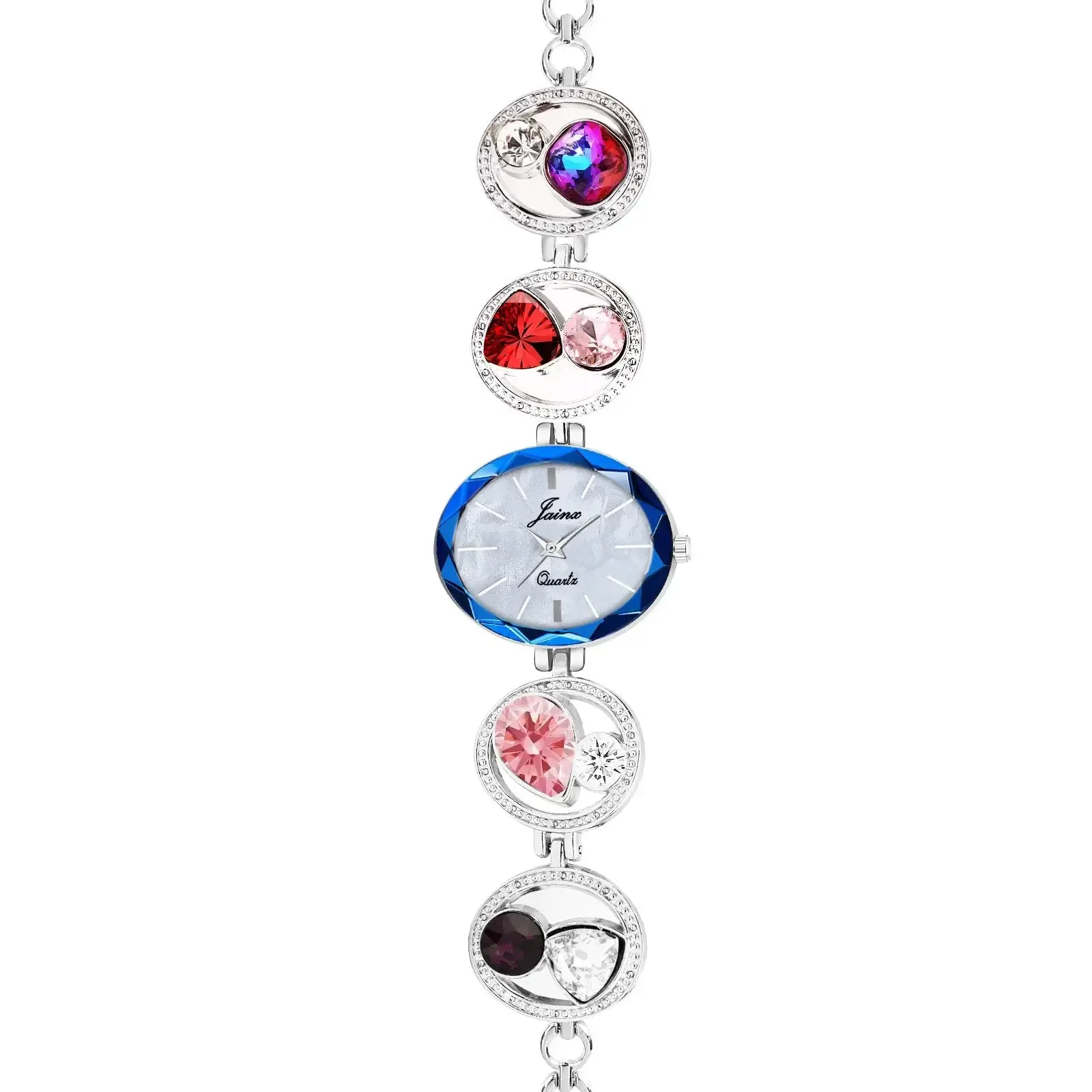 Jainx Mother Of Pearl Dial Bracelet Chain Analog Watch For Women - JW8563