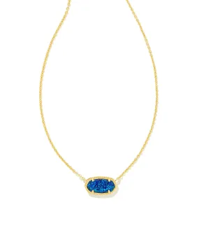 Kendra Scott Elisa Stone Pendant Necklace - Gold & Cobalt Blue Opal
