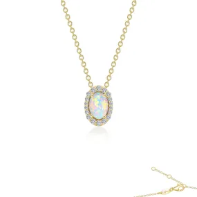 Lafonn Classic Oval Opal Opal Necklace P0204OPG18