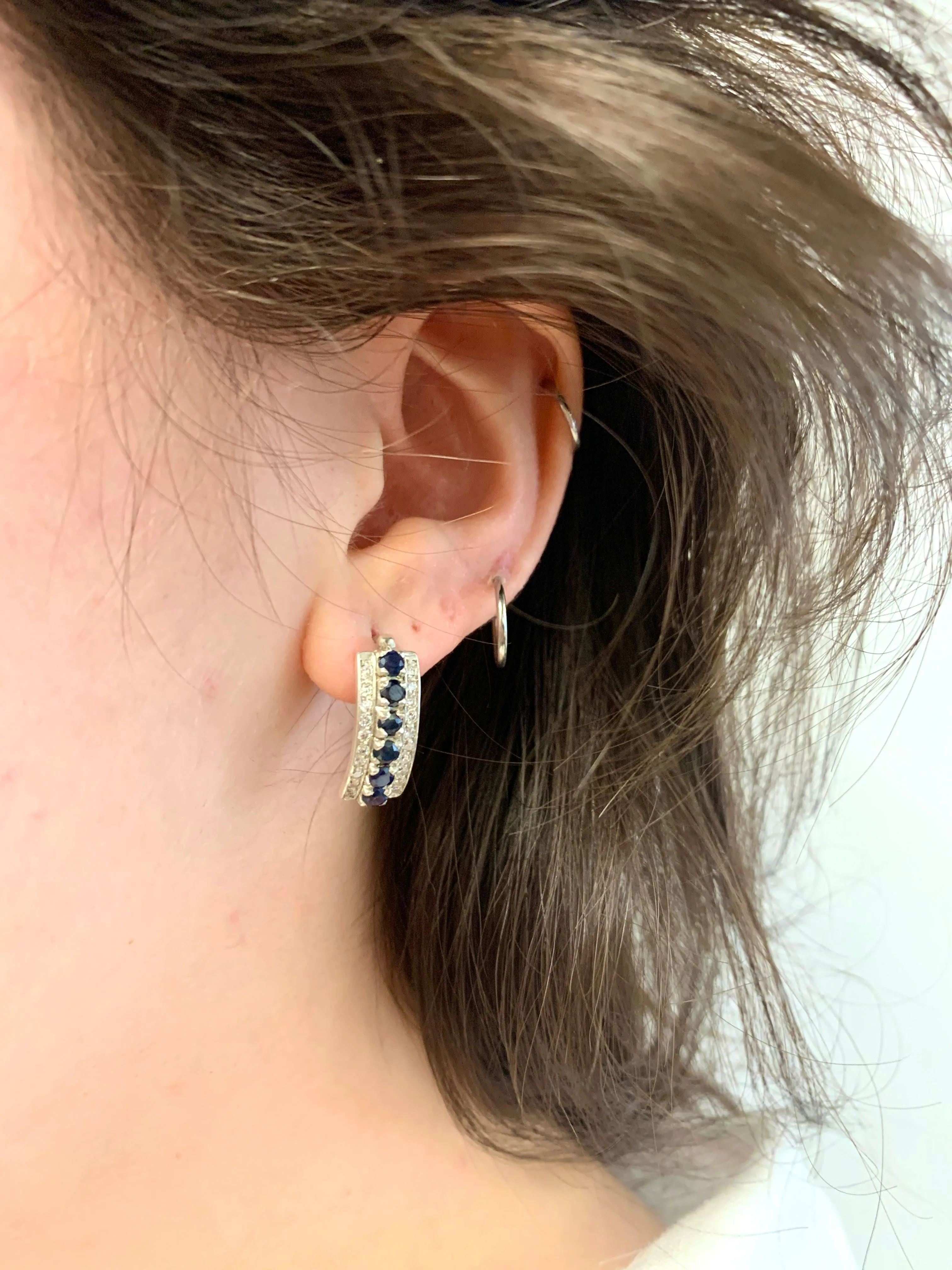 Long Moonstone Earrings - Natural Moonstone Earrings - Vintage Bar Earrings