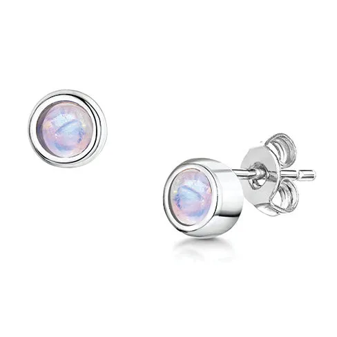 LXI Birthstone Earrings Moonstone/June