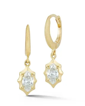 Maverick Huggie Drop Earrings