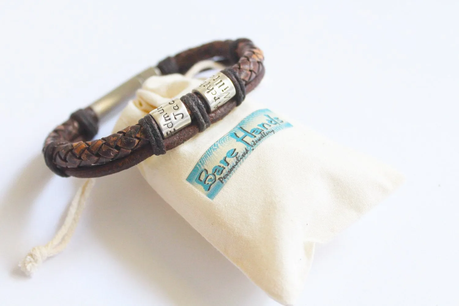Men's Custom Leather Wrap Bracelet