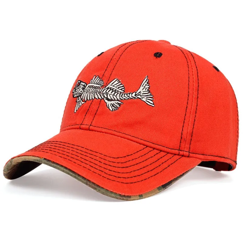 Mens fishbone outdoor sports travel cap