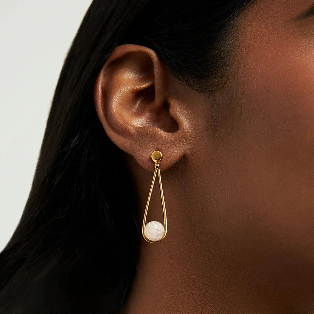 Mini Ipanema Earrings (Moonstone)