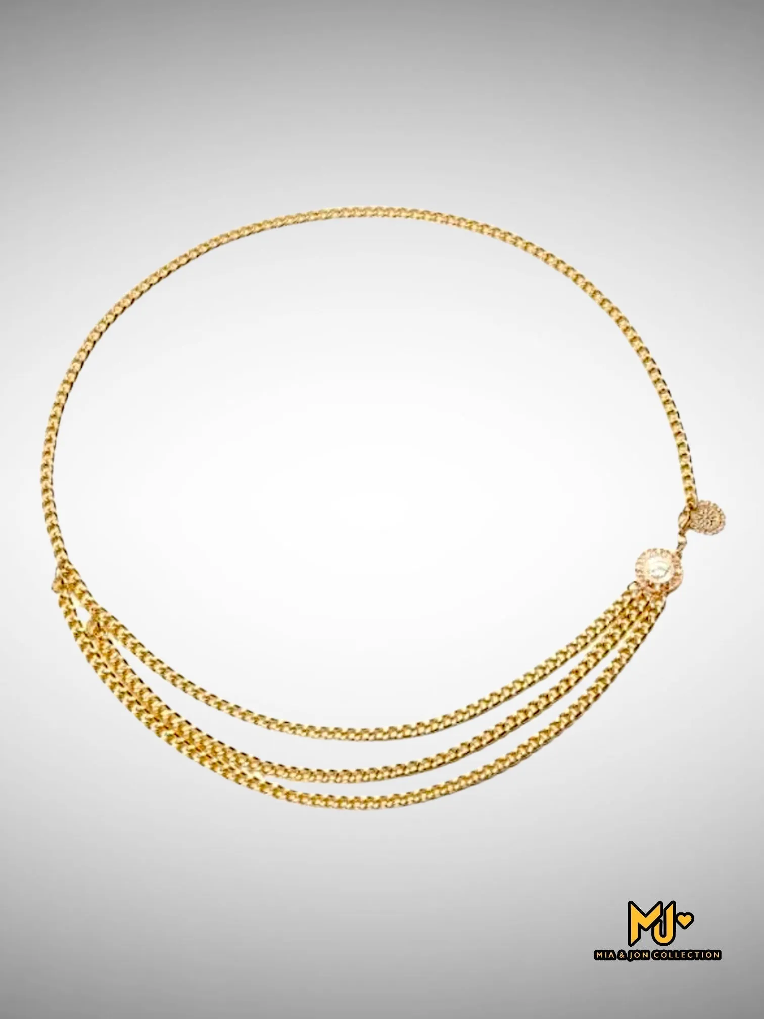 Multilayer Metal Waist Chain Belt