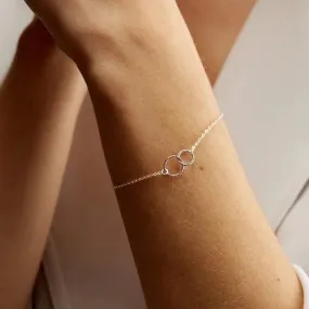 New Accessories Simple Stainless Steel Gold-plated Round Bracelet Korean Fashion Hollow Bracelet Wholesale