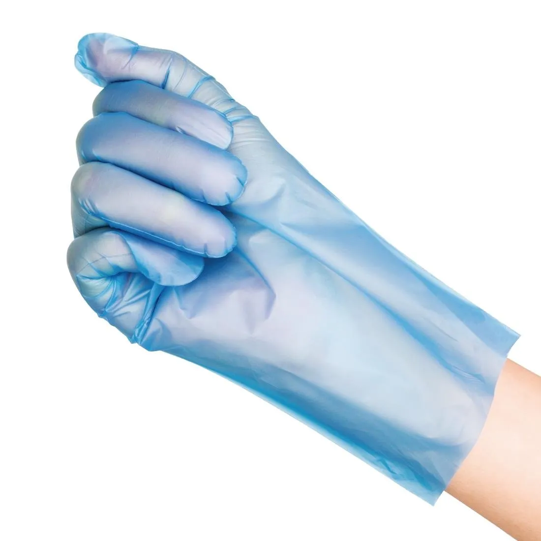 Nisbets Essentials Powder-Free TPE Gloves Blue S (Pack of 200) - FC488-S