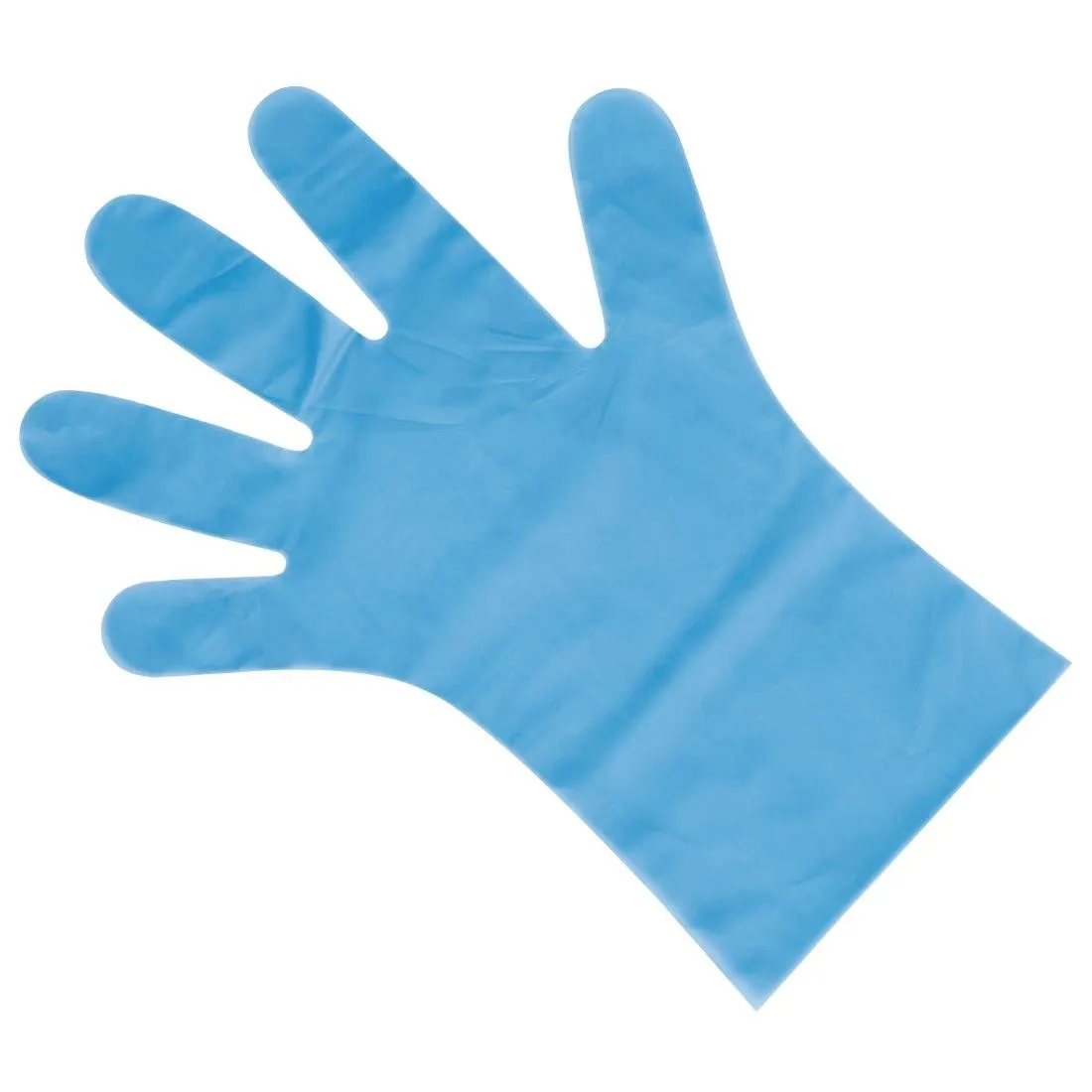 Nisbets Essentials Powder-Free TPE Gloves Blue S (Pack of 200) - FC488-S