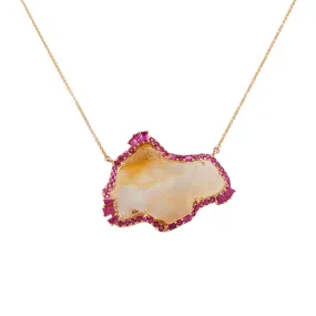 Opal Ruby Necklace | 3.3GMS 18.19CT