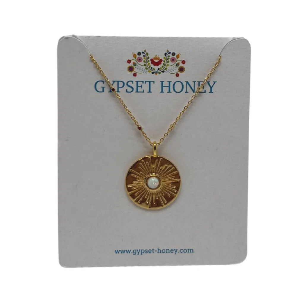 Opal Sun Necklace
