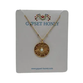Opal Sun Necklace