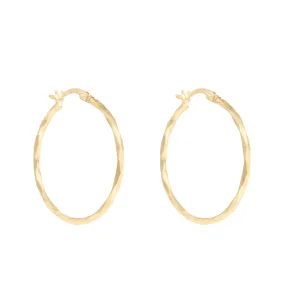 Ophelia Hoop Earrings - Solid Gold