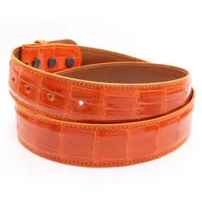 Orange Alligator Belt Straps