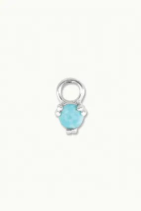 Orb Turquoise Silver Charm