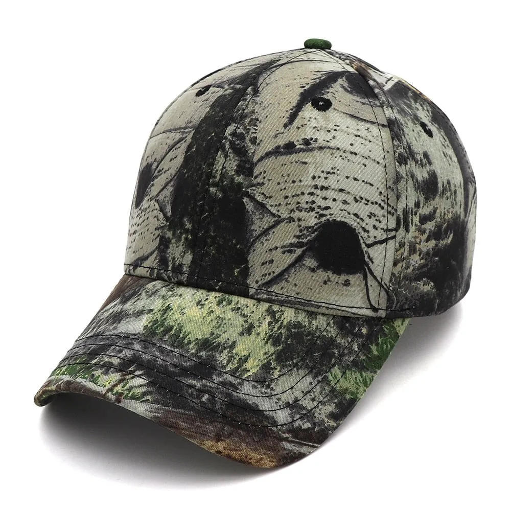 Outdoor Jungle Fishing Baseball Hat Cap Man Camouflage Hunting Hat Casquette Bone Cotton Rucker Camo Snapback Dad Caps
