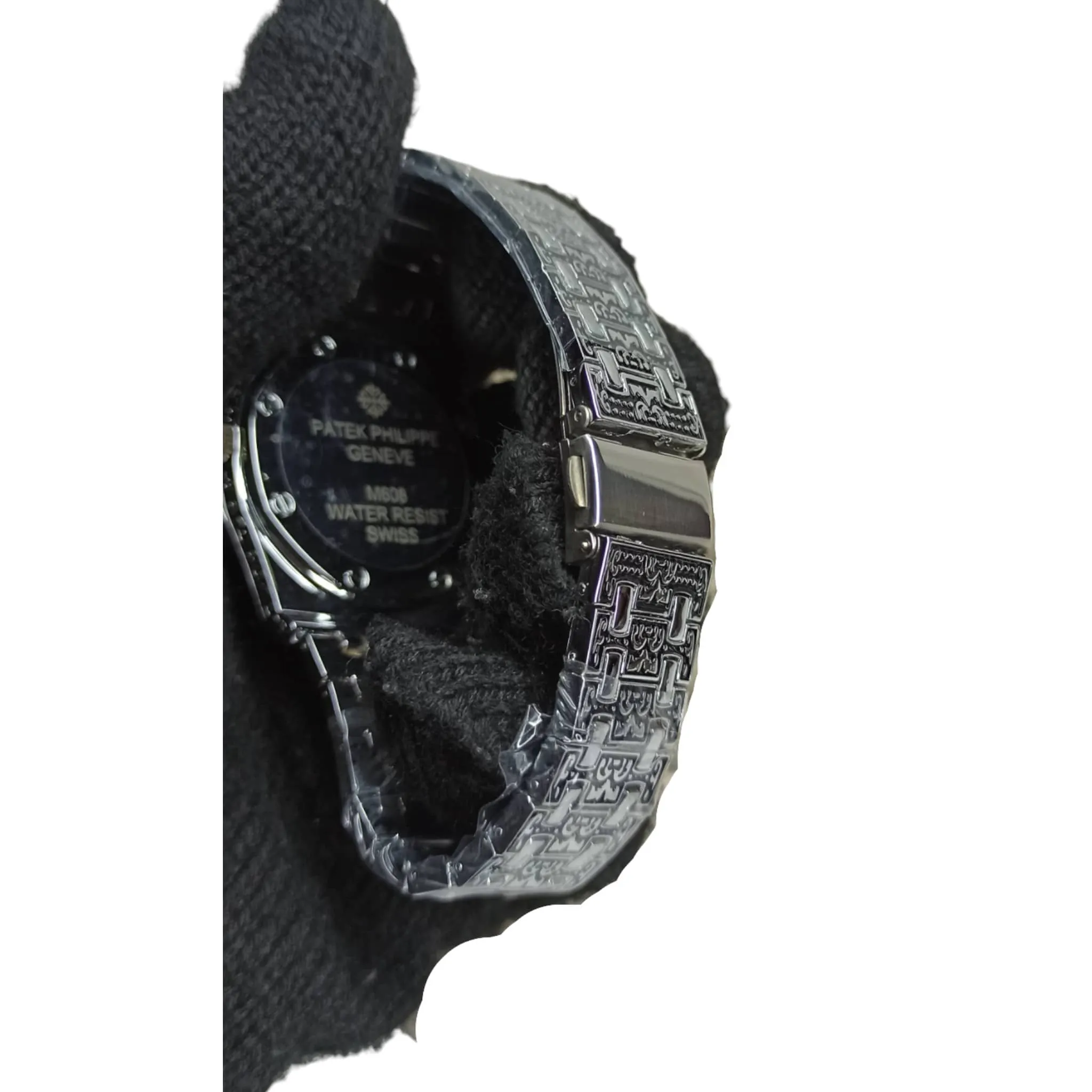 Patek Phillipe – Metal Engraved Body – Quartz - 42mm - Men's Watch