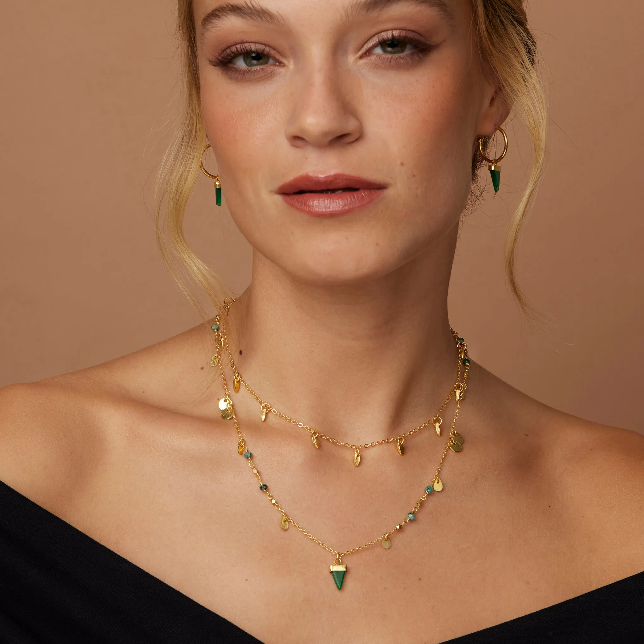 Paula Green Jade Earrings